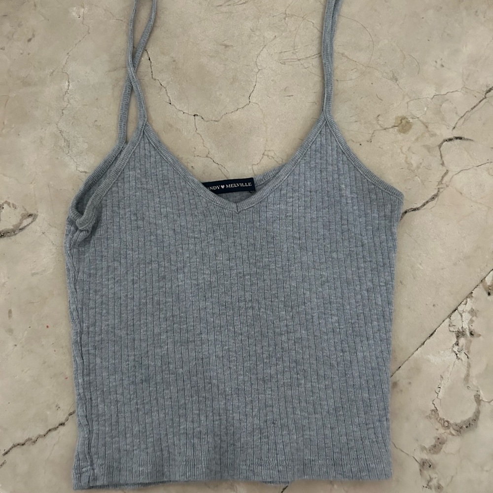 brandy melville gray tank top